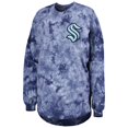 thumbnail image 2 of Women's Fanatics Deep Sea Blue Seattle Kraken Crystal-Dye Long Sleeve T-Shirt, 2 of 4
