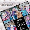 thumbnail image 6 of Custom Photo Collage Blanket for Family, Customized Bed Blanket with 10 Pictures & Text for Best Friends Kids Personalized Your Own Photos on Throw Blanket for Birthday Memorial Gifts, 6 of 6