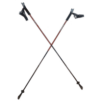 LEKI Nordic Walking Ultra Carbon Alpine Trekking Poles 115cm/46in Orange