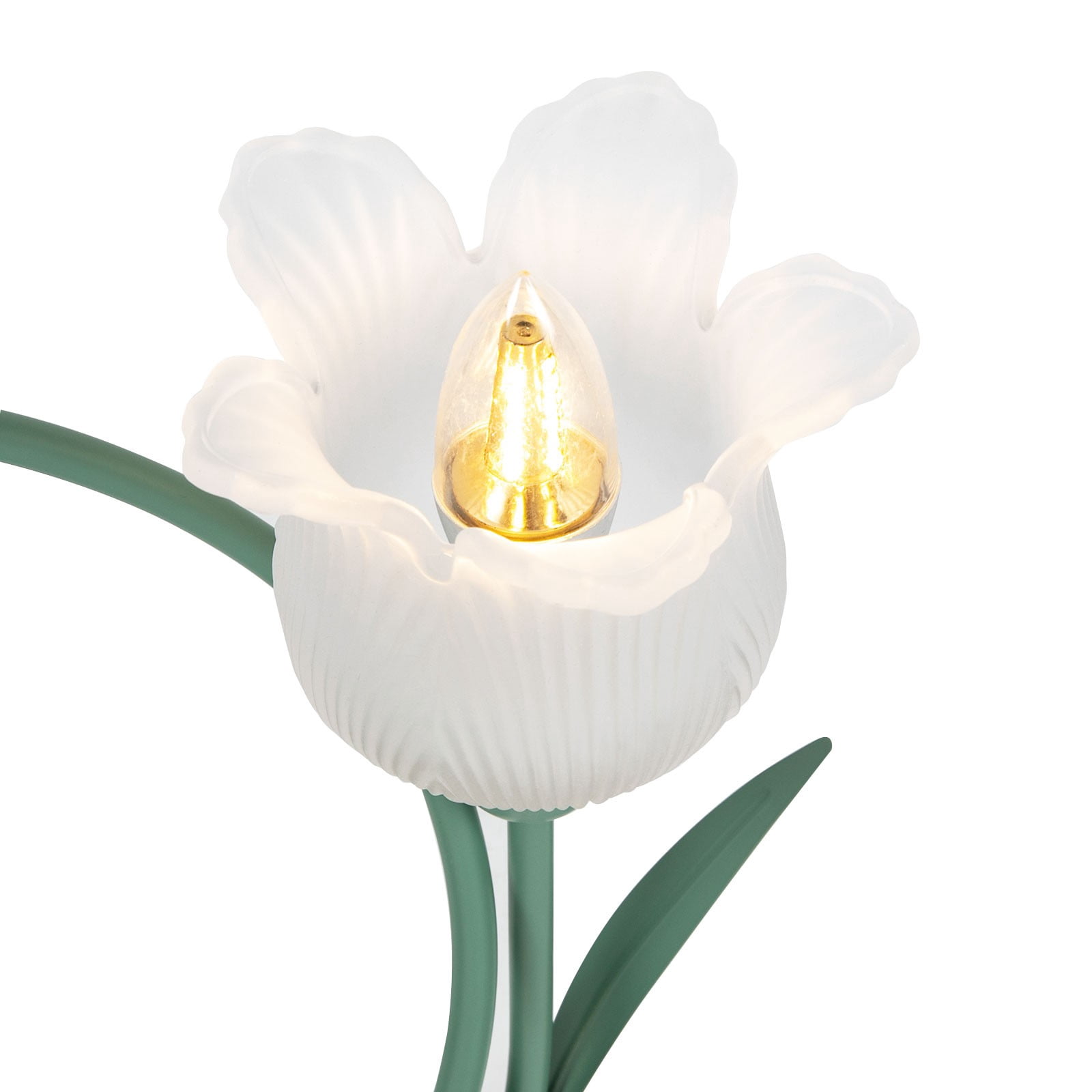 110V 60W Ceiling Light 4-Light Rounded Floral Shade Ceiling Chandelier for Bedroom