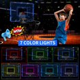thumbnail image 2 of Aro de baloncesto interior para niños Aros de baloncesto sobre la puerta con iluminación LED y marcador de audio Mini aro de baloncesto Juguetes de baloncesto Regalos para niños de 5 6 7 8 9 10 11 12, 2 of 7
