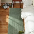 thumbnail image 2 of TOWN & COUNTRY EVERYDAY Lane Painterly Wave Soft Felt Everwash®, Machine Washable Area Rug with Non-Slip Backing, Modern Rug, Sage Green, 1'7"x7'2", 2 of 10