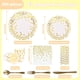 thumbnail image 4 of Juego Vajilla Fiesta 200 Piezas, Platos, Cubiertos y Vasos Reutilizables, Incluye Cucharas, Tenedores, Cuchillos, Servilletas, Para Bodas, Cumpleaños, Navidad y Eventos para 25 Personas (Blanco), 4 of 4