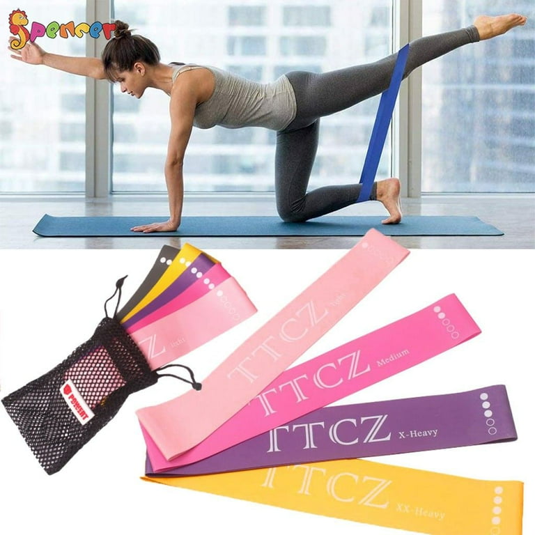 Spencer Set of 5 Resistance Loop Band Fitness Exercise Bands for
