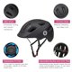 thumbnail image 2 of Bicicleta y monopatín Helmet XJD para niños pequeños de 1 año o más, color negro, 2 of 8