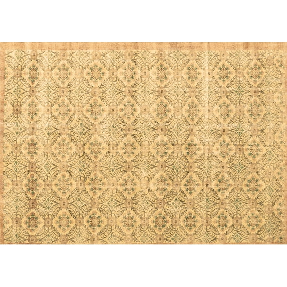 Ahgly Company Indoor Rectangle Persian Brown Traditional Area Rugs, 6' x 9'
