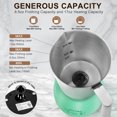 thumbnail image 4 of Secura Detachable Milk Frother, 17oz Electric Milk Steamer Stainless Steel, Automatic Hot/Cold Foam and Hot Chocolate Maker with Dishwasher Safe (Upgraded), 4 of 6