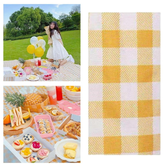 Manta de Picnic Perfecl Impermeable Extra Grande 2x2M Amarillo
