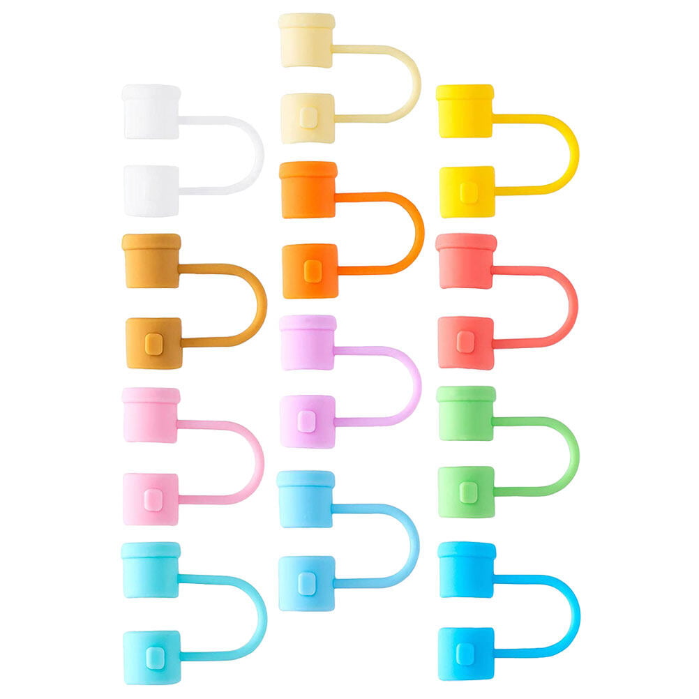 12Pcs Convenient Straw Protectors Cute Straw Plugs Straw Tip Covers Straw  Stoppers for Kids