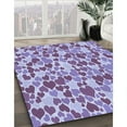 thumbnail image 2 of Ahgly Company Indoor Rectangle Patterned Purple Violet Purple Area Rugs, 6' x 9', 2 of 6