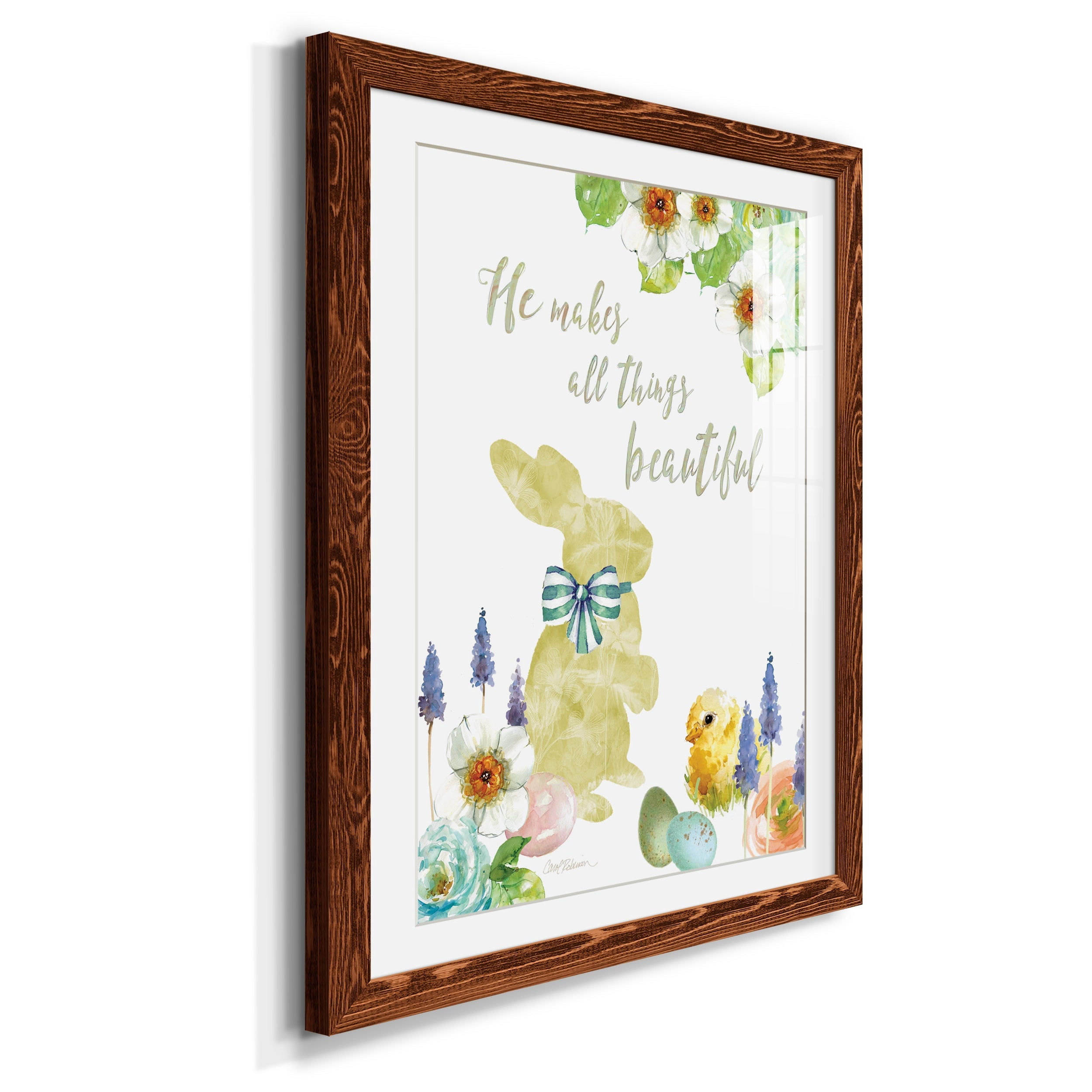 All Things Bunny - Premium Framed Print - Distressed Barnwood Frame - Ready to Hang