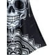 thumbnail image 4 of Más el tamaño de la impresión del cráneo de Halloween Camiseta Rosegal Camisetas tallas grandes, 4 of 5