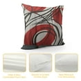 thumbnail image 4 of QZHH  Throw Pillow Covers Gray Black Red Floral Retro Bold Grey Spiral Crimson White Stripe Brick Decorative Pillow Cases Home Decor Square Pillowcases, 4 of 5