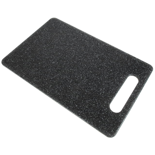 RUNROTOO Daily Use Chopping Board Kitchen Accessory Black Polypropylene Cutting for Restaurant 1Set