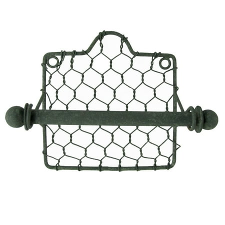 - Primitive Country Style Chicken Wire Toilet Paper TP Holder Farmhouse Bath Decor