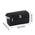 thumbnail image 3 of Cevemin Travel Toiletry Bag - Three-Zipper Waterproof Oxford Cloth Cosmetic Organizer with Portable Hook for Men and Women, Ideal Size 9.45x5.91x1.18in for Bathroom and Travel, 3 of 6