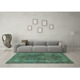 thumbnail image 3 of Ahgly Company Indoor Rectangle Persian Turquoise Blue Traditional Area Rugs, 2' x 3', 3 of 4