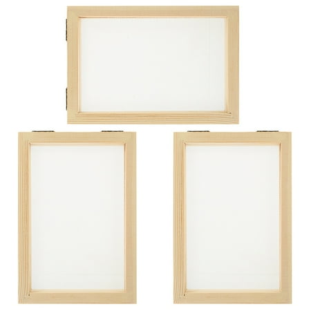 

3Pcs Paper Making Frame DIY Paper Making Frame Paper Making Wood Frame Wood Paper Frame