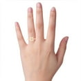 thumbnail image 4 of Gemini Zodiac Sign Diamond Ring In Solid 14k Rose Gold, 4 of 6