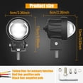 thumbnail image 2 of Faro LED impermeable para motocicleta, ATV, SUV, coche, foco de conducción (2 unidades) Ehuebsd http://w.neototem.com/image/695409.02/main/695409.02-1.jpg, 2 of 9