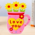 thumbnail image 4 of Kids Craft Kit DIY 4 Sets Fashion Non-woven Flower Making Kit for Mother's Day, 4 of 10