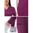 thumbnail image 5 of Adar Pro Flawless Plus Scrub Set For Women - Elevated V-Neck Top & Jogger Scrub Pants, 5 of 7