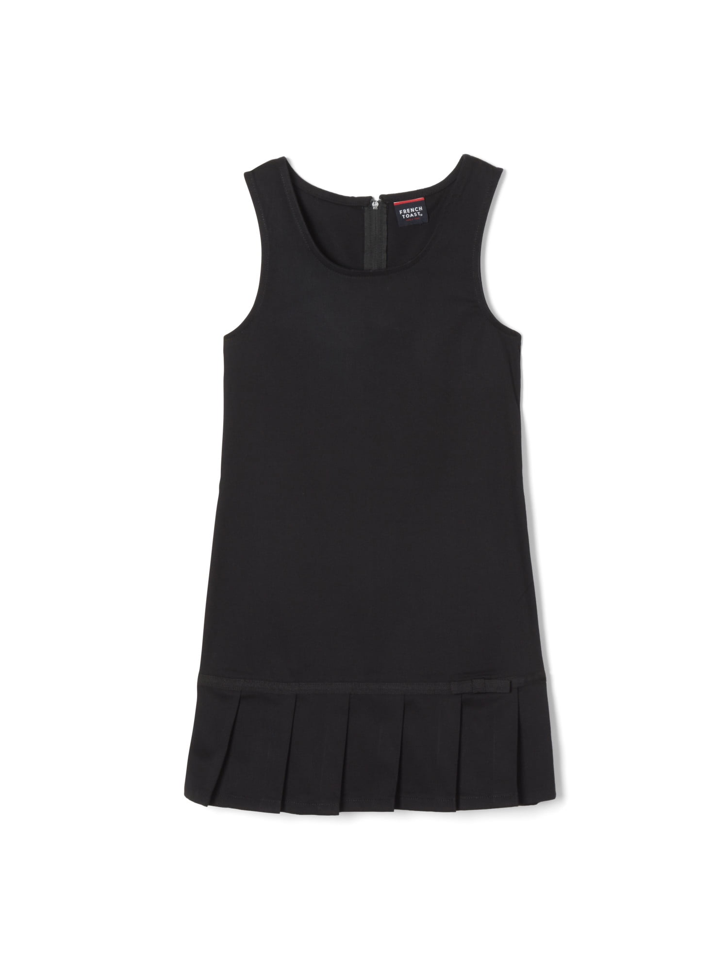 Photo 1 of French Toast Girls School Uniform Ribbon Bow Pleated Jumper Dress, Size 10