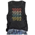thumbnail image 3 of Babysbule Womens Tank Tops 39th Birthday Gift T Shirt for Women Vintage 1982 Original Parts Tee Cute vest, 3 of 4