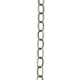 thumbnail image 2 of Aspen Creative 21110-51,Steel 10 Feet Heavy Duty Chain for Hanging Up Maximum Weight 40 Pounds-Lighting Fixture/Swag Light/Plant in Antique Brass.11 Gauge., 2 of 5