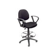 thumbnail image 2 of Boss Ergonomic Works - Chair - armrests - ring-shaped - swivel - tweed - black, 2 of 6