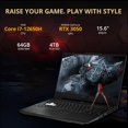 thumbnail image 2 of ASUS TUF F15 15.6 Pouces WQHD 144Hz Ordinateur Portable de Jeu, Intel Core i7-12650H, NVIDIA GeForce RTX 3050 Graphiques, 64 Go DDR5, 4 To SSD, Clavier Rétroéclairé, Wi-Fi 6, Win 11, Noir, 32 Go USB Hotface Card, 2 of 7