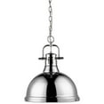 thumbnail image 3 of Beaumont Lane Steel Pendant in Chrome, 3 of 4