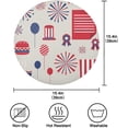 thumbnail image 2 of SKYSONIC Independence Day Round Placemats for Dining Table Non-Slip Heat-Resistant Polyester Table Mats Set of 6 Washable Table Mats for Kitchen Dining Table Decoration (1092), 2 of 5