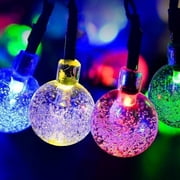 Solar Powered 30 LEDs String Light Waterproof Outdoor Garden Path Yard Decor Lamp Outdoor Garden Yard Decor Path Accessories Solar Powered 20ft 30 LEDs Waterproof Portable String Light White