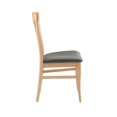 thumbnail image 5 of Linon Rafe Wood Commercial Grade Upholstered Set of Two Dining Chairs in Natural, 5 of 16