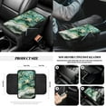 thumbnail image 7 of Yuyamidu Green Marble Print Car Seat Covers and Steering Wheel Cover Seat Belt Covers Trash Bin Rearview Mirror Cover Car Armrest Cover Coasters Gear Shift Knob Cover 14 Pack Auto Accessories, 7 of 7