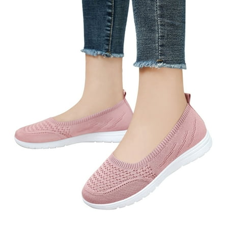 Oyedens Orthopedic Walking Shoes for Women Comfortable Slip on Loafers Lightweight Work Sneakers