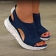 thumbnail image 2 of Zapatos de verano para mujer, sandalias con plataforma de pescado de malla 2023, sandalias de cuña con punta abierta para mujer, zapatos casuales ligeros para mujer, Zapatillas Muje Tan Jianjun unisex, 2 of 2