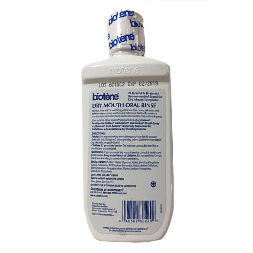 Biotene Dry Mouth Oral Rinse Mouthwash, Fresh Mint, 8 oz, 6 Pack