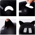thumbnail image 3 of 4 piezas casco decorativo de motocicleta, adorno de casco con orejas de gato, pegatina de orejas de gato para casco de motocicleta, lindos accesorios de motocicleta personalizados autoadhesivos, orejas de gato de goma Rojo Verde, 3 of 5