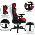 thumbnail image 4 of Cumberland Comfort Series High Back Black & Red Reclining Racing/Gaming Office Chair with Adjustable Lumbar Support, 4 of 9