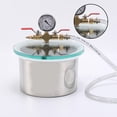 thumbnail image 4 of jiaping Vacuum Chamber Degassing Resin Silicone Epoxies Plaster Gas Extraction Clear Lid 1 Gallon, 4 of 7