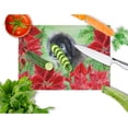 thumbnail image 2 of Caroline's Treasures Newfoundland Puppy Poinsettas Glass Cutting Board Large, 2 of 2