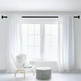 thumbnail image 3 of Deco Window Modern 1 Inch Matte Square Adjustable Single Curtain Rods, 44 Inch - 120 Inch, 3 of 5