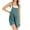 Blue, variant on Women’s Summer Casual Adjustable Strap Linen Short Overalls - Loose Bib Jumpsuit for Beach/Errands