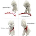 thumbnail image 4 of Arnés para perros, bandolera ajustable con anilla metálica, bandolera acolchada y cómoda para cachorros y perros de razas pequeñas para pasear, rojo, L, 4 of 5