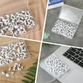 thumbnail image 6 of Duslogis 100pcs Numbered Push Pin Tacks,1-100 Sequential Number Tacks Push Pins Plastic Thumb Tacks Steel Point Push Pins Map Thumb Tacks for Picture Posters Note Display (White, 0.43x0.63inch), 6 of 7