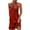 Red, variant on IROINNID Women's Sheath Dress Casual Loose Summer Tank Dress Beach Bandage Sleeveless Dresses Solid Color Elastic Waist Dress