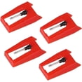 thumbnail image 1 of Aguja para tocadiscos, paquete de 4 agujas universales de repuesto para lápiz giratorio, agujas para fonógrafo compatibles con tocadiscos de vinilo, 1 of 5
