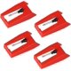 thumbnail image 1 of Aguja para tocadiscos, paquete de 4 agujas universales de repuesto para lápiz giratorio, agujas para fonógrafo compatibles con tocadiscos de vinilo, 1 of 5